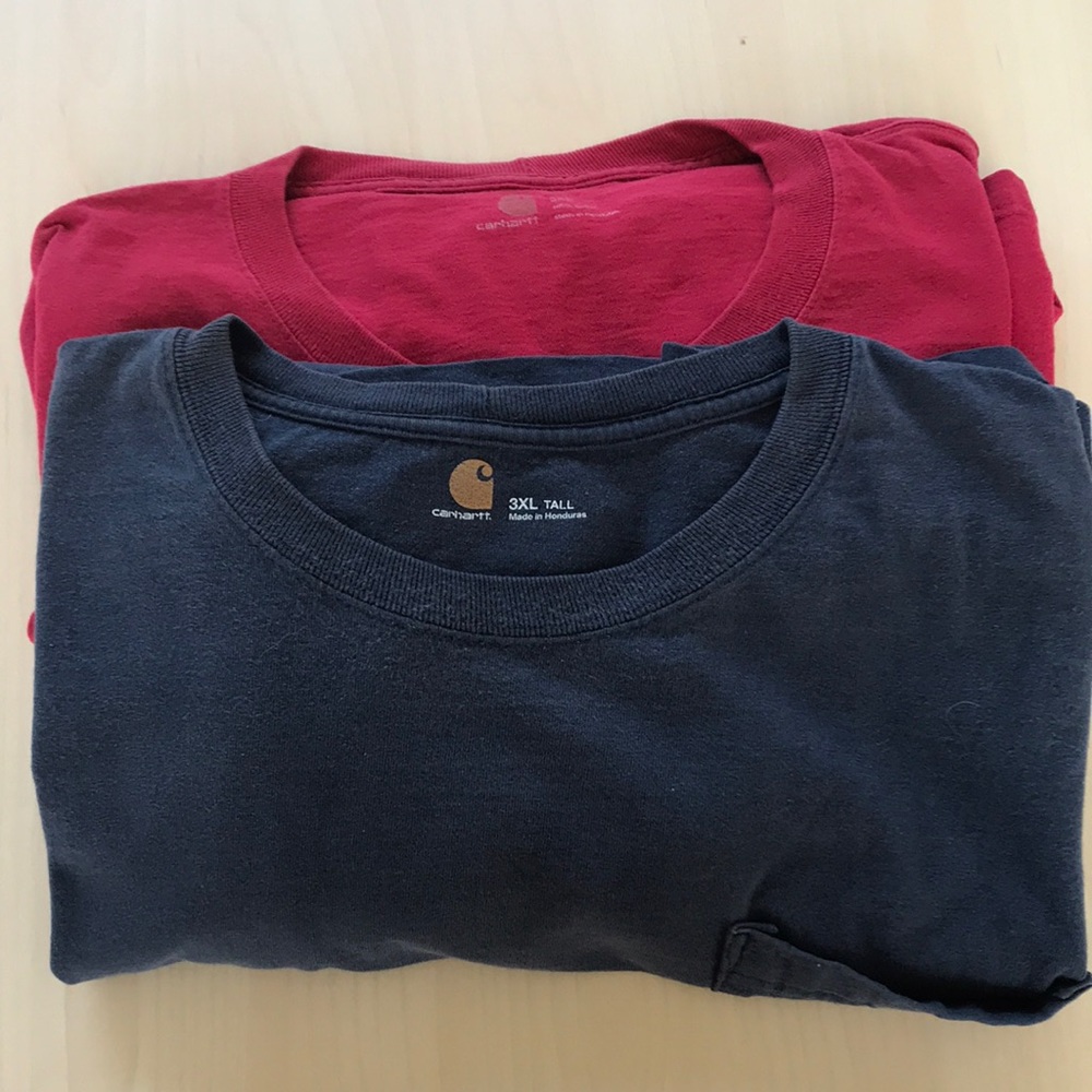 Two 3XL Carhartt tees